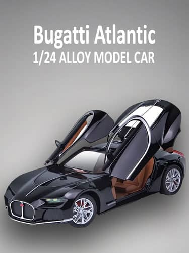 Miniature Bugatti Atlantic Scale Car 1 24 Super Sport 1 24 Scale Model Cars